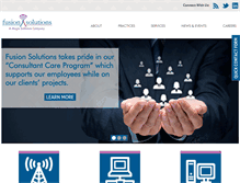 Tablet Screenshot of fusionsolutionsinc.com
